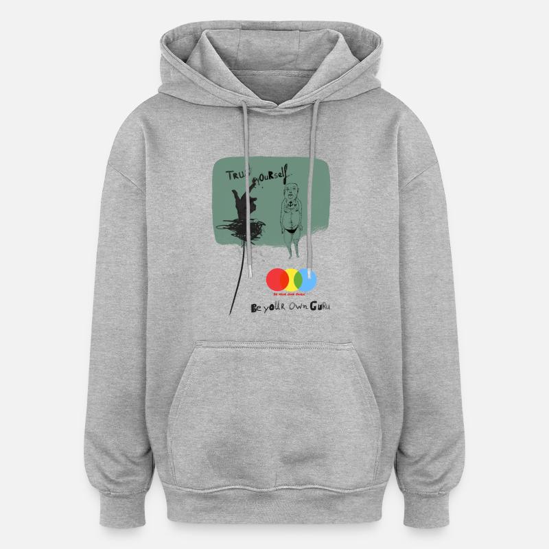 Trust yourself - Sweat à capuche oversize unisexe - gris chiné