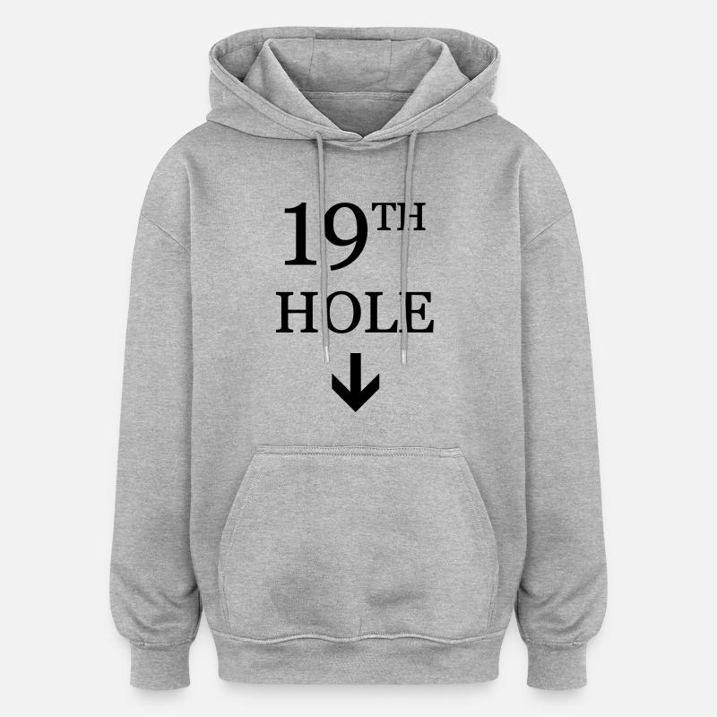 golf - Oversized unisex-hettegenser - gråmelert