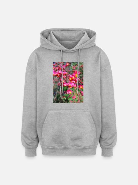 Spindle tree - Oversized Unisex Hoodie - heather grey