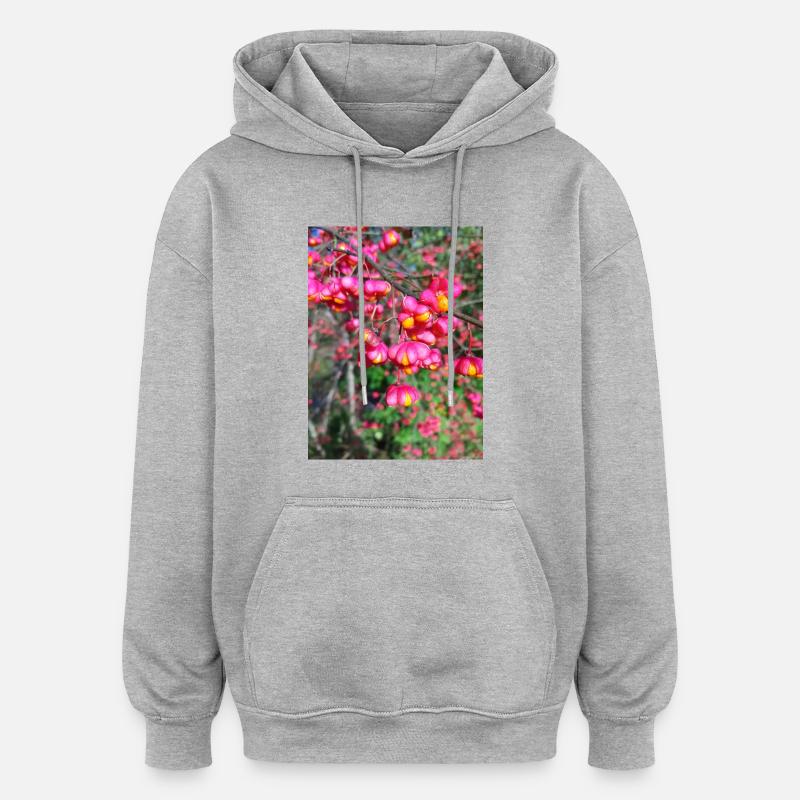 Spindle tree - Oversized Unisex Hoodie - heather grey