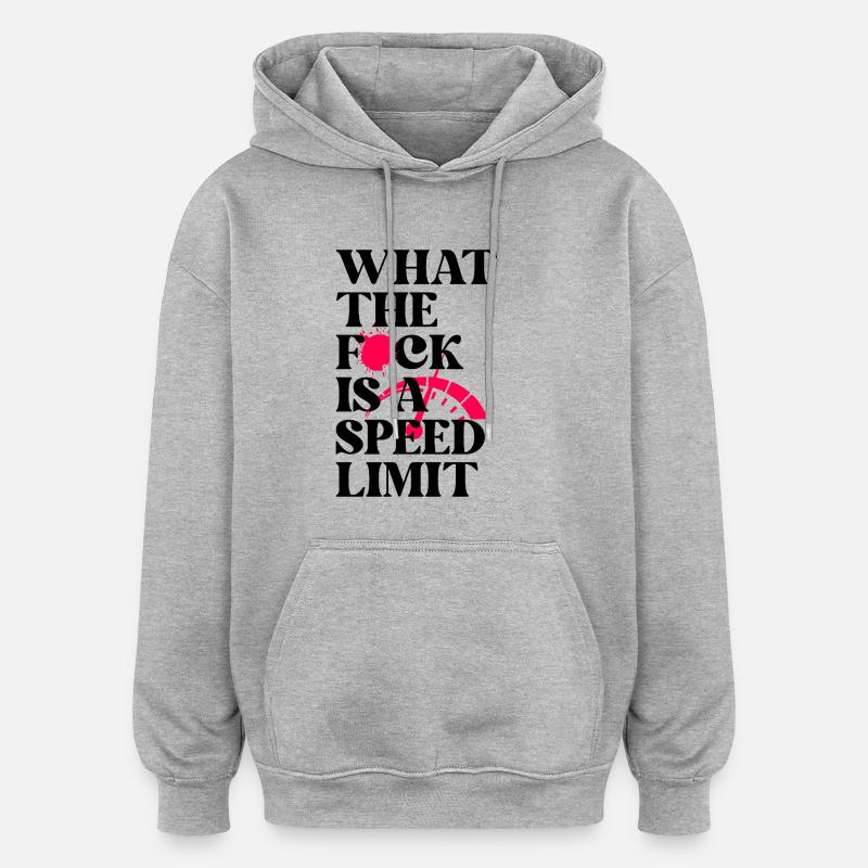 Auto - Oversized Unisex Hoodie - Grau meliert