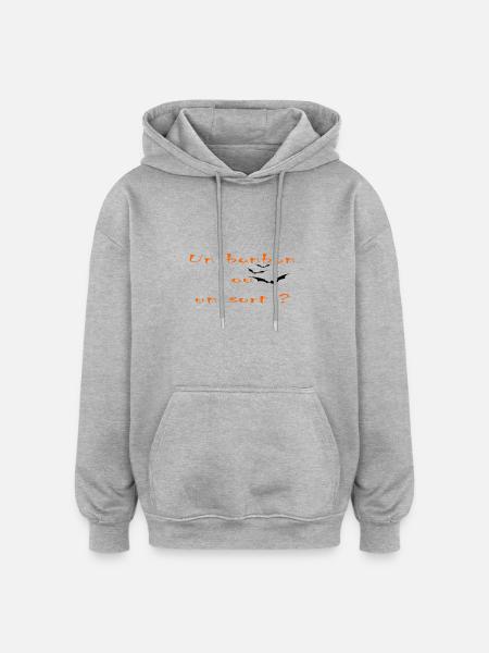 Halloween 2 - Oversized Unisex Hoodie - Grau meliert