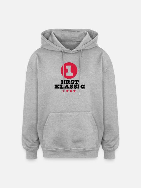 schoolchild sports einschulung - Oversized Unisex Hoodie - heather grey