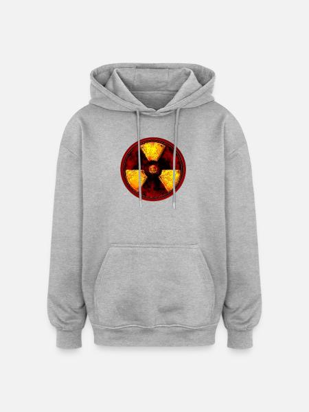 Radioactive - Oversized Unisex Hoodie - heather grey
