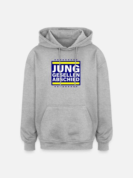 Bachelor party Jga saying - Oversized Unisex Hoodie - heather grey