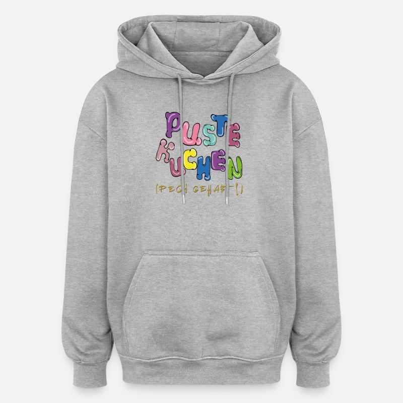 Absurdité - Sweat à capuche oversize unisexe - gris chiné