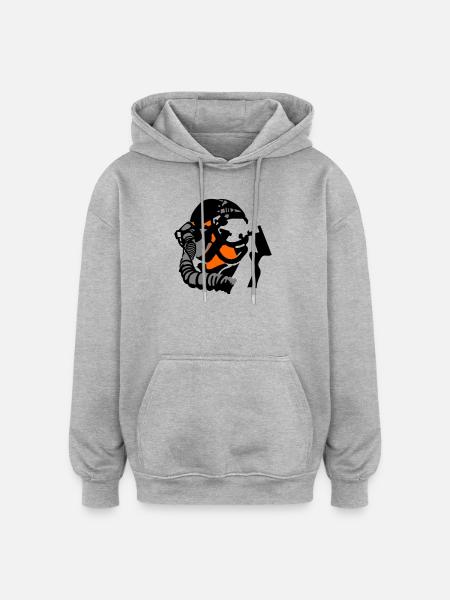 Jet Pilot - Oversized Unisex Hoodie - heather grey