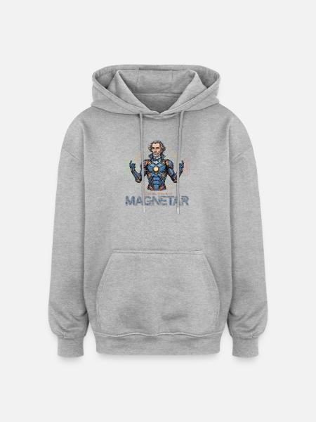 Faraday Magnetar in Armor - Oversized Unisex Hoodie - heather grey