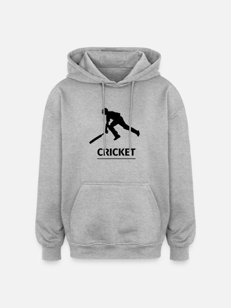 Cricket - Sweat à capuche oversize unisexe - gris chiné
