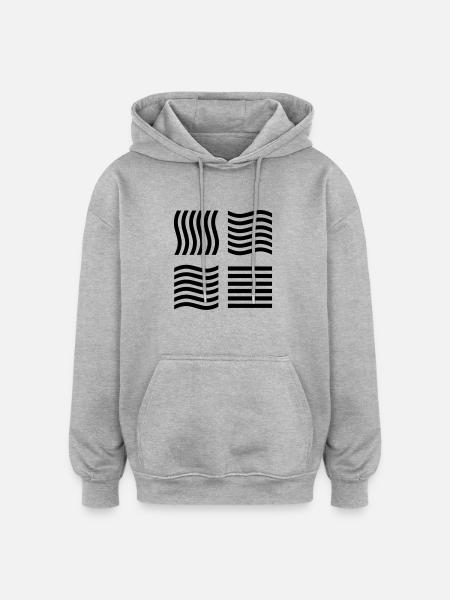 The Fifth Element - Oversized Unisex Hoodie - Grau meliert