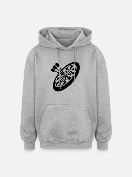 Dart Sport - Oversized Unisex Hoodie - heather grey