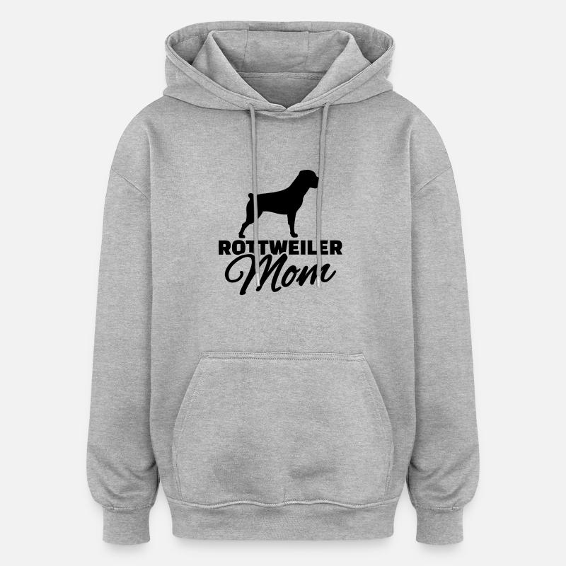 Rottweiler - Oversized Unisex Hoodie - Grau meliert