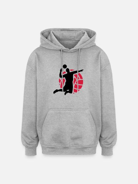 volleyball - Oversized Unisex Hoodie - heather grey