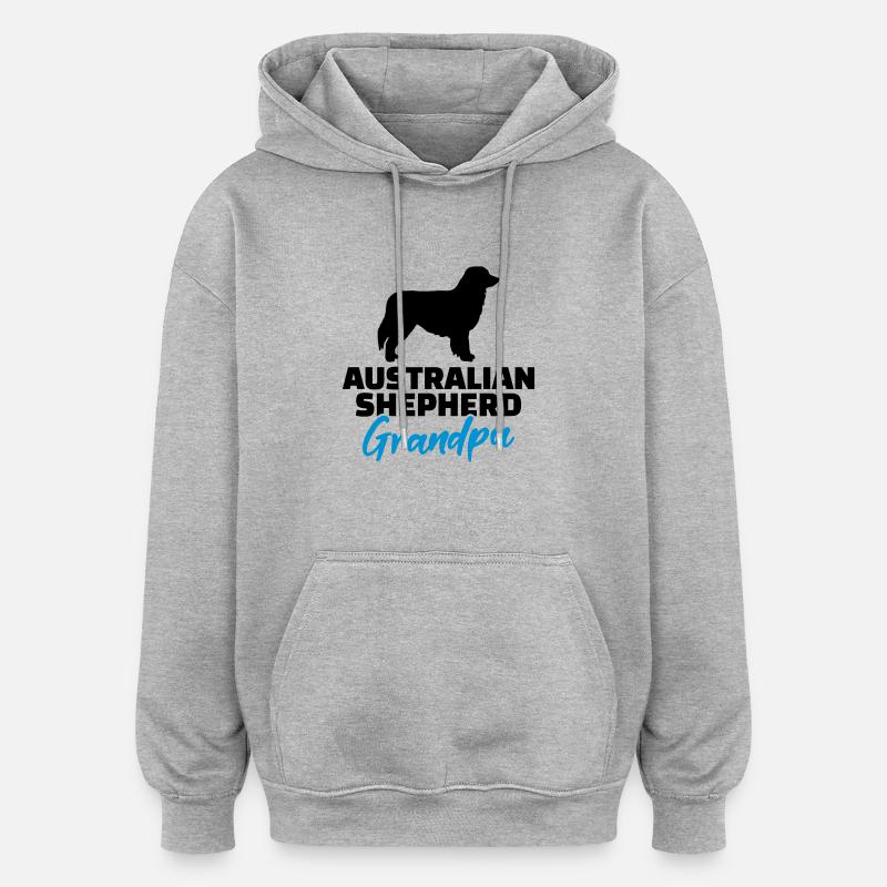 Australian shepherd - Oversized luvtröja unisex - gråmelerad