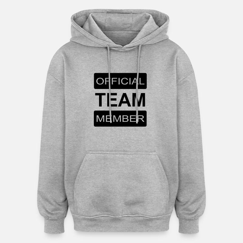 Équipier - Sweat à capuche oversize unisexe - gris chiné