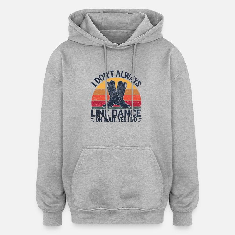 Passion pour la danse - Sweat à capuche oversize unisexe - gris chiné