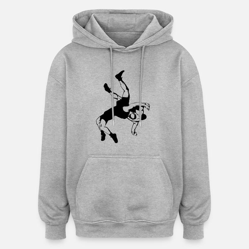 Ringer - Oversized Unisex Hoodie - Grau meliert