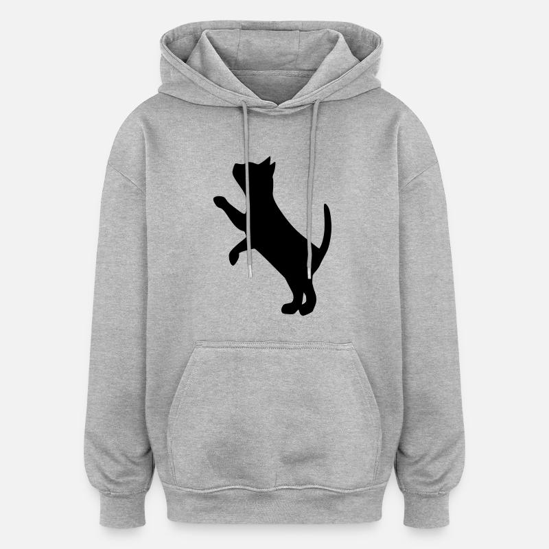 cat2 - Oversized Unisex Hoodie - heather grey