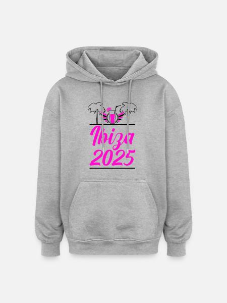 Ibiza 2025 - Oversized Unisex Hoodie - heather grey