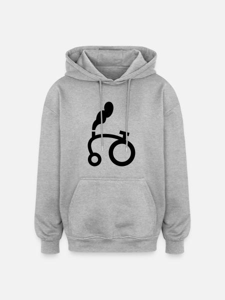 Tractor - Oversized Unisex Hoodie - Grau meliert
