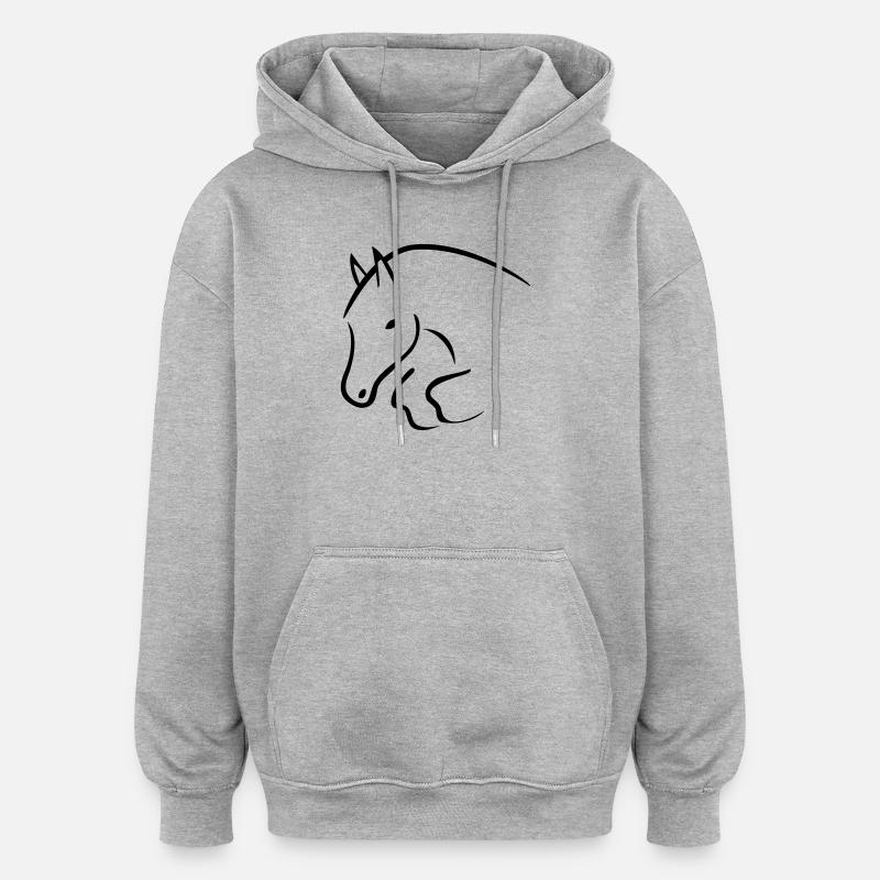 magic13 - Oversized Unisex Hoodie - heather grey