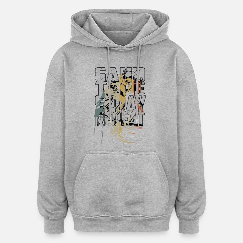 Peintre automobile - Sweat à capuche oversize unisexe - gris chiné