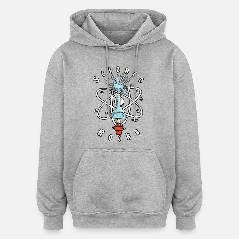 Science Physics rocks - Oversized Unisex Hoodie - heather grey