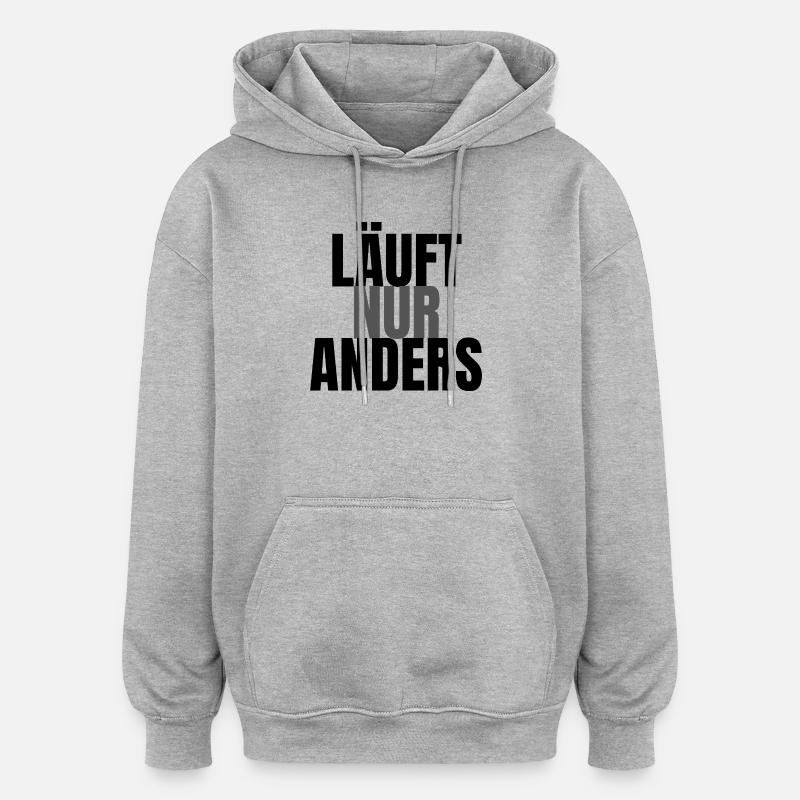 It's just different - Oversized Unisex Hoodie - heather grey
