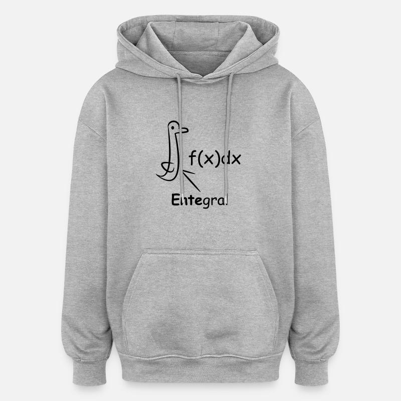Entegral - Oversized Unisex Hoodie - Grau meliert