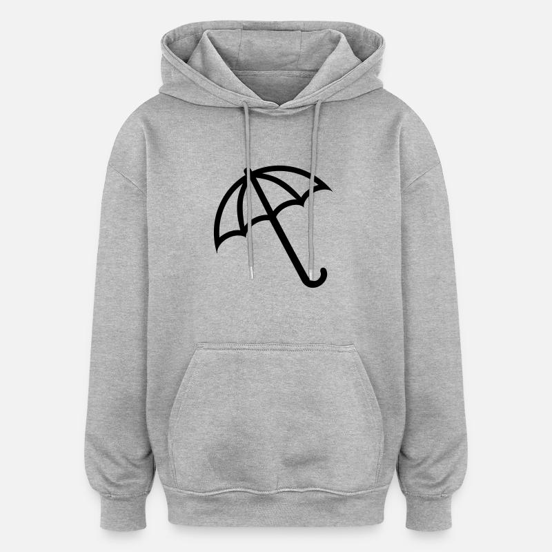 Parapluie - Sweat à capuche oversize unisexe - gris chiné