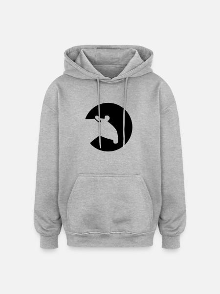 Tapir - Oversized Unisex Hoodie - heather grey