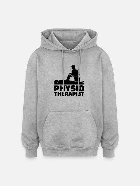 Physiotherapist - Oversized Unisex Hoodie - heather grey