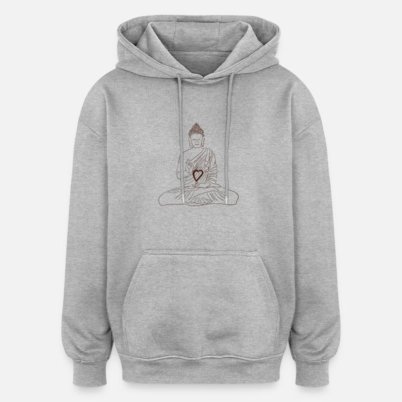 Timeout - Oversized Unisex Hoodie - heather grey