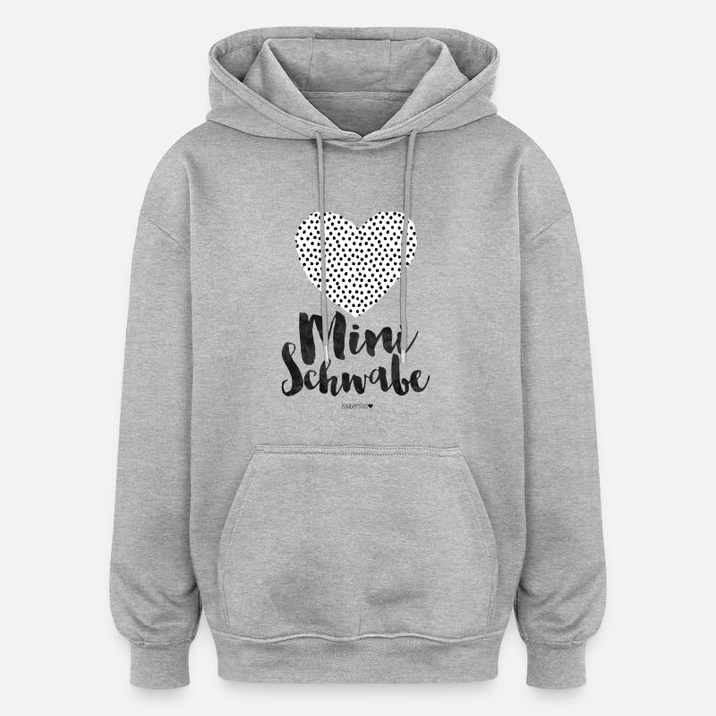 Mini Schwabe Dotties - Oversized Unisex Hoodie - Grau meliert
