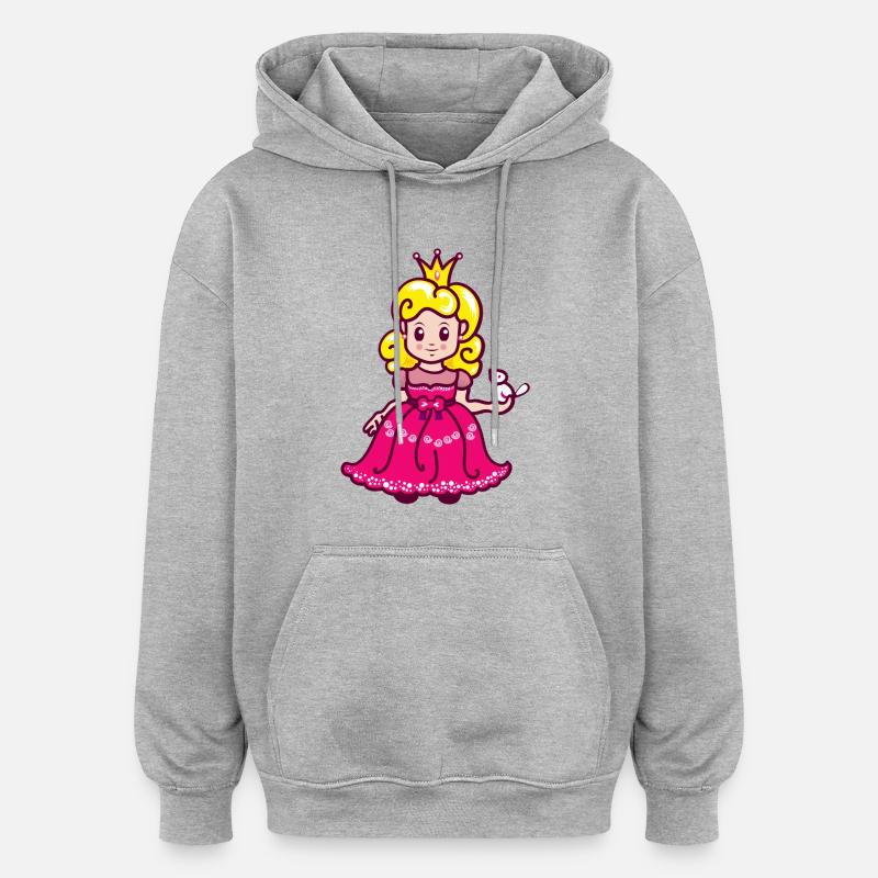 Fairy Princess - Sweat à capuche oversize unisexe - gris chiné