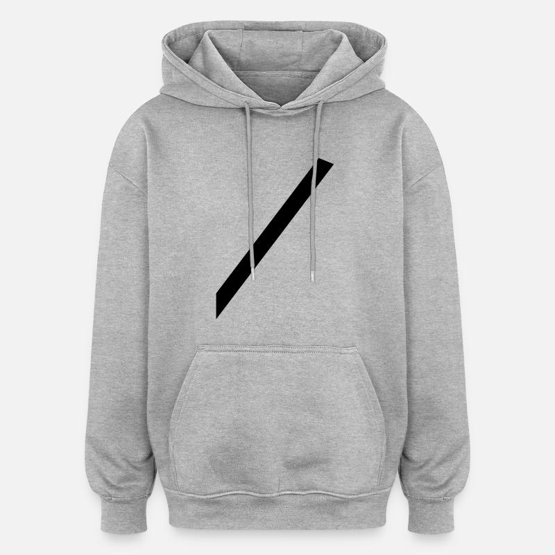 Gurtmuffel - Oversized Unisex Hoodie - Grau meliert