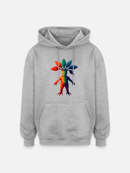WPAP Style - Mandrake - Oversized Unisex Hoodie - heather grey