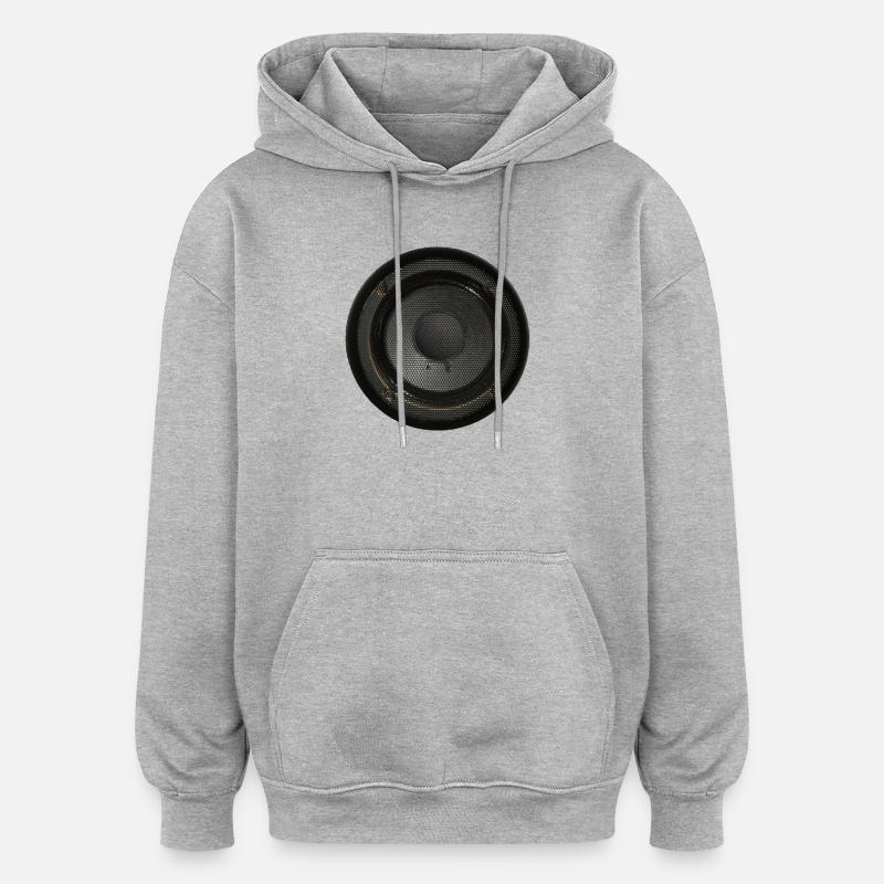 Haut-parleur De boîte à lettres - Sweat à capuche oversize unisexe - gris chiné