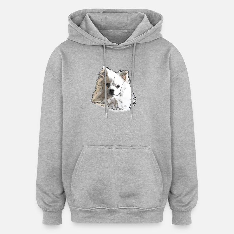 Sharp - Oversized Unisex Hoodie - heather grey