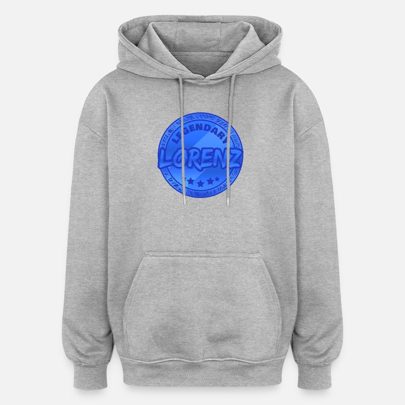 Gift for Lorenz - Oversized Unisex Hoodie - heather grey