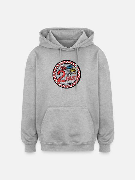 2 Almost Birthday Racing Fun - Oversized Unisex Hoodie - heather grey