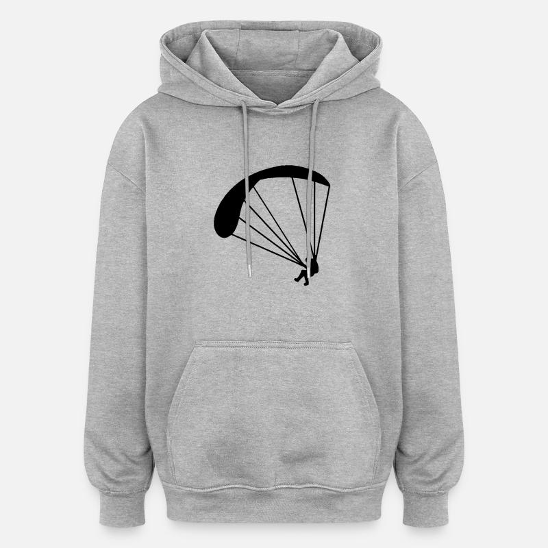 gleitschirm - Sweat à capuche oversize unisexe - gris chiné