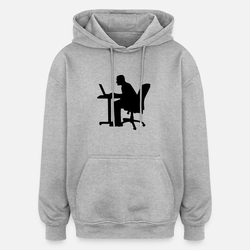 Computer - Oversized Unisex Hoodie - heather grey
