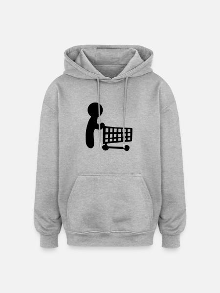 shopping - Oversized Unisex Hoodie - heather grey