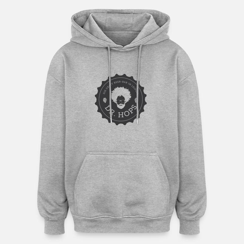 170402 logo without background - Oversized Unisex Hoodie - heather grey