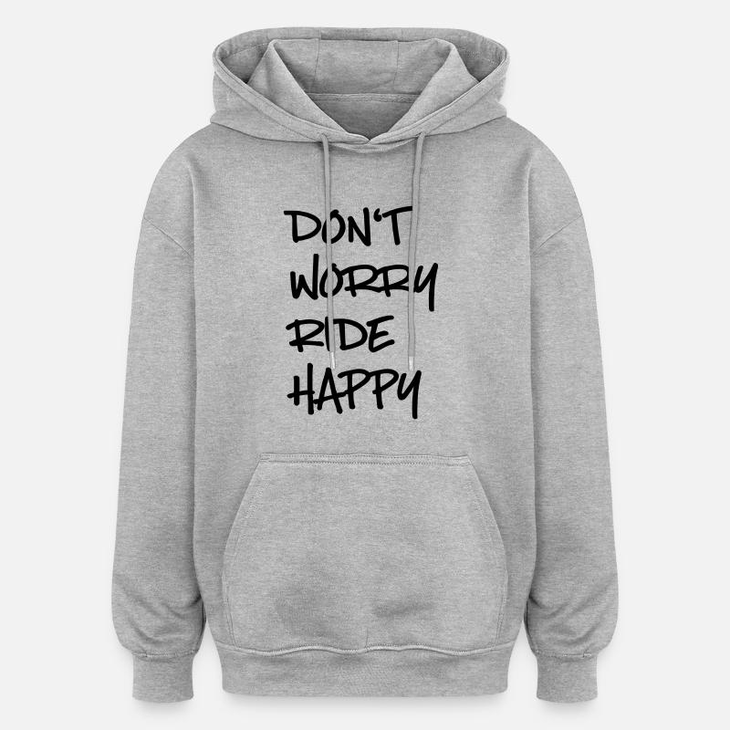 ride - Oversized Unisex Hoodie - heather grey