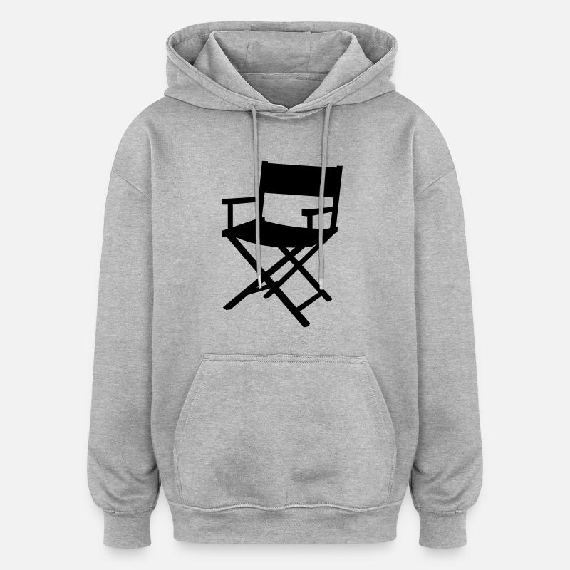 Stol - Oversized luvtröja unisex - gråmelerad