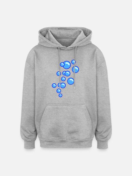 Blasen / bubbles (3c) - Oversized Unisex Hoodie - heather grey