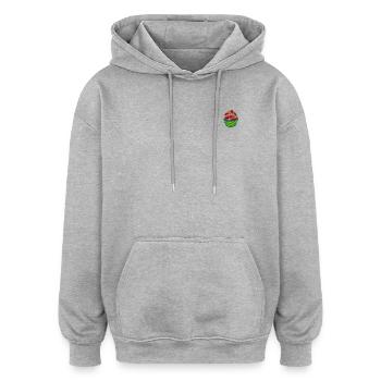 Cupcake - Sweat à capuche oversize unisexe - gris chiné - Devant - Noah (186cm)