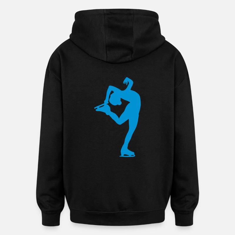 Eiskunstläuferin - Oversized Unisex Hoodie - Schwarz